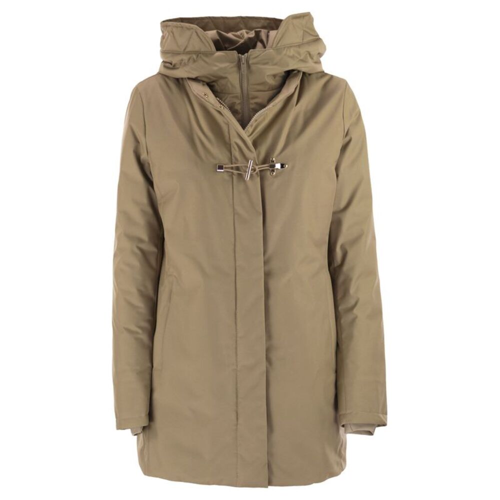 Fay Women Technical Gabardine Toggle Coat